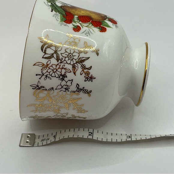 Duchess Bone China England Fruit Tea Cup And Saucer Gold Trims Flowers Pear - Picture 10 of 15